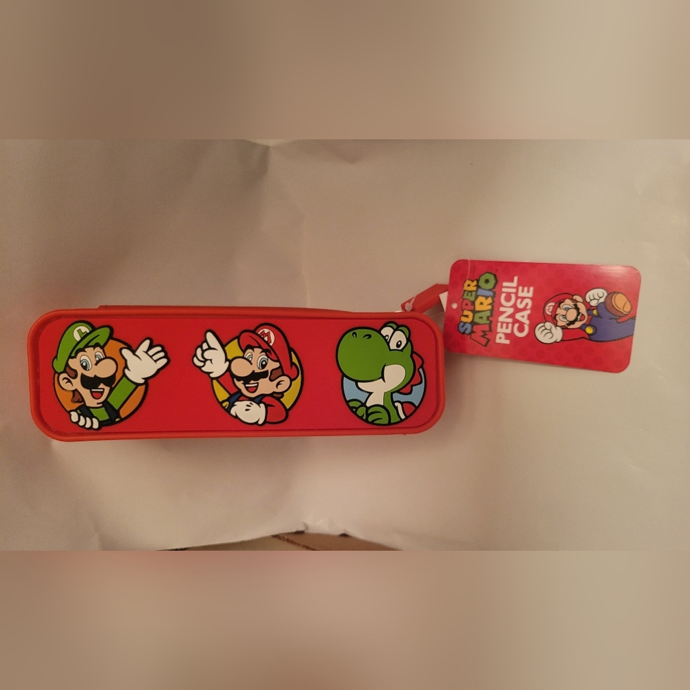 Super Mario Pencil Case Silicone Embossed Nintendo Gamer